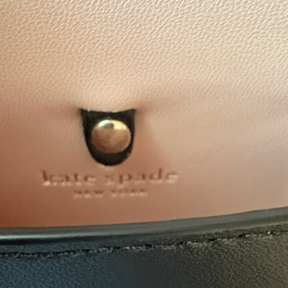 Kate Spade Meow Black Cat Leather Coin Purse Keychain Bag Charm - Picture 2 of 7